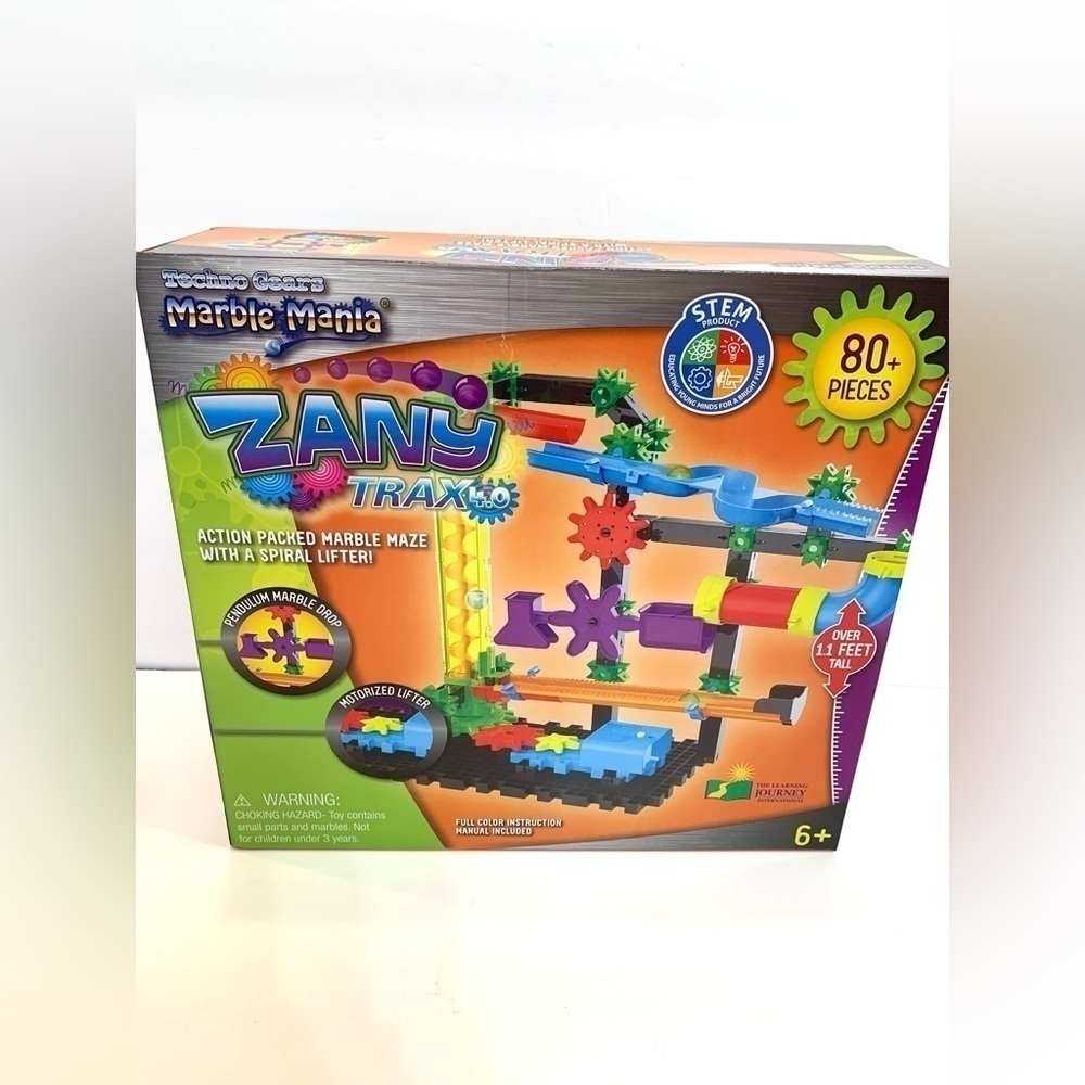 NEW Techno Gears Marble Mania STEM Construction Set Zany Trax 4.0 Unopened